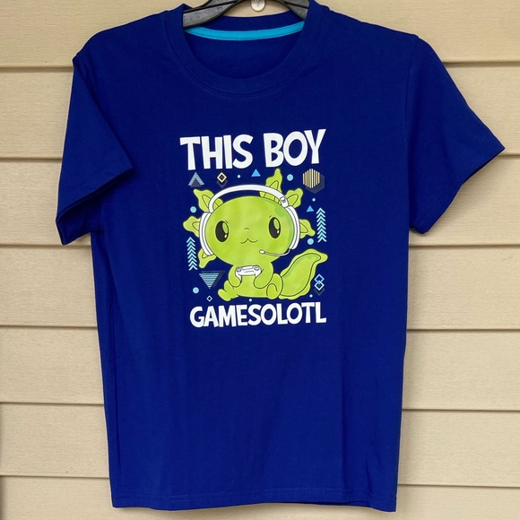 Child’s Sz-S/M/7 & M/L/10 Graphic T-Shirt w/Green Gaming Monster/Alien Character - Picture 7 of 16